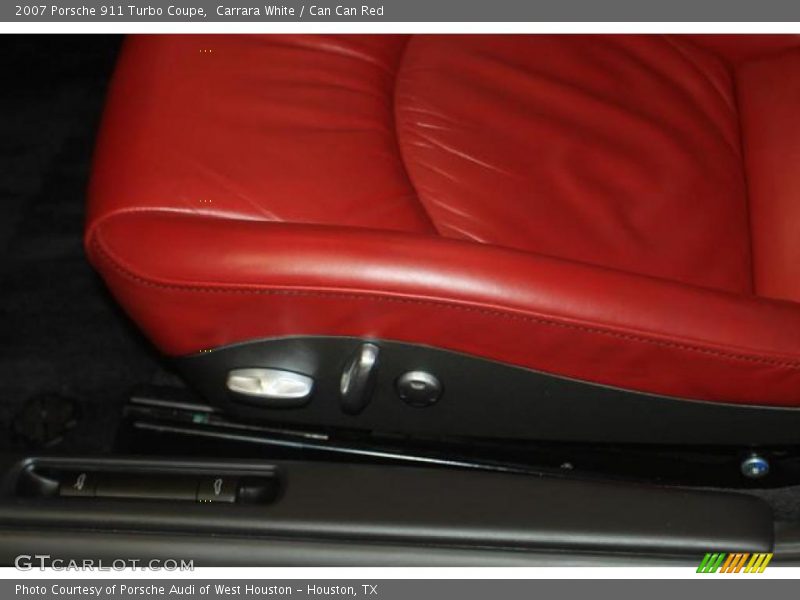 Carrara White / Can Can Red 2007 Porsche 911 Turbo Coupe