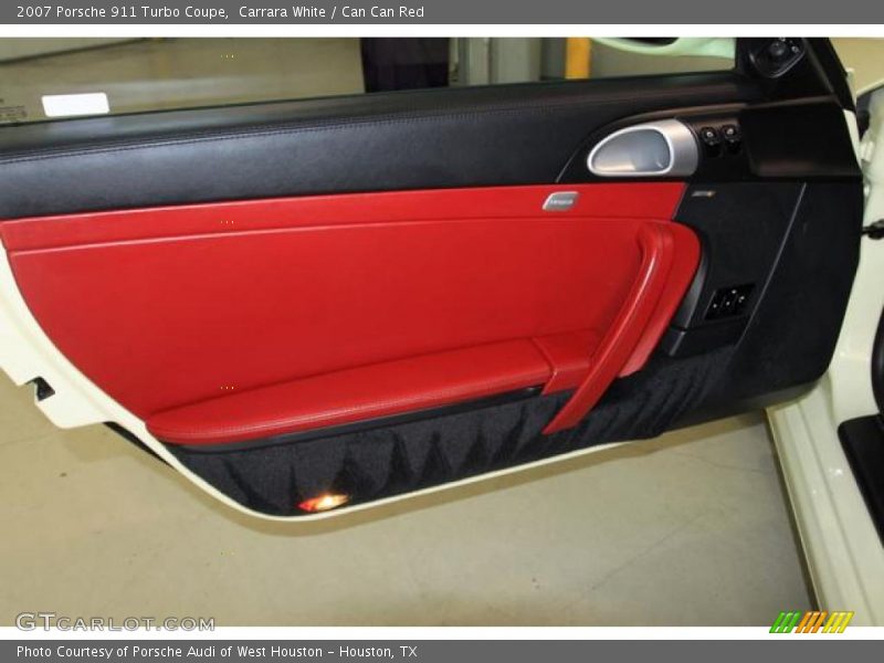 Carrara White / Can Can Red 2007 Porsche 911 Turbo Coupe
