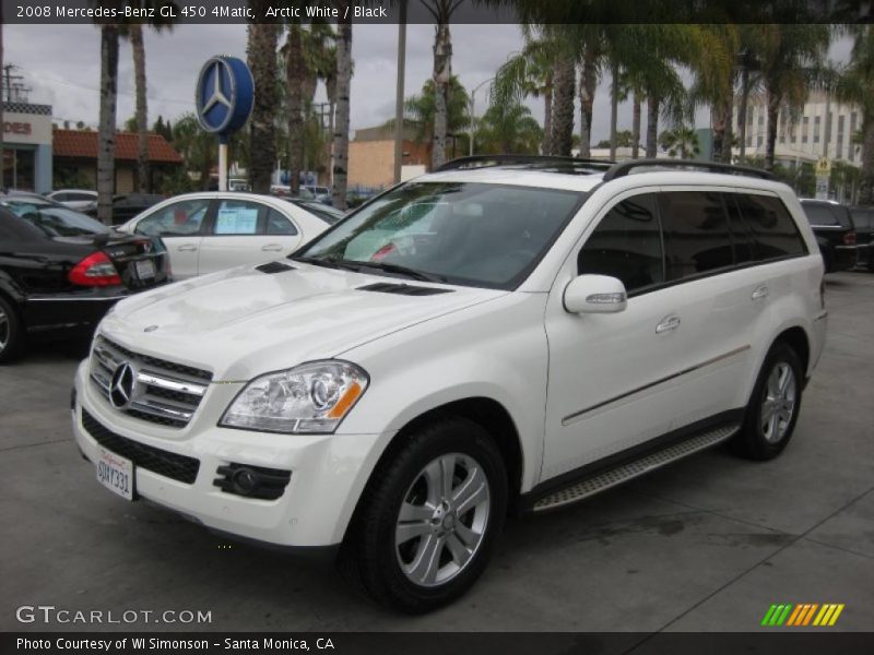 Arctic White / Black 2008 Mercedes-Benz GL 450 4Matic