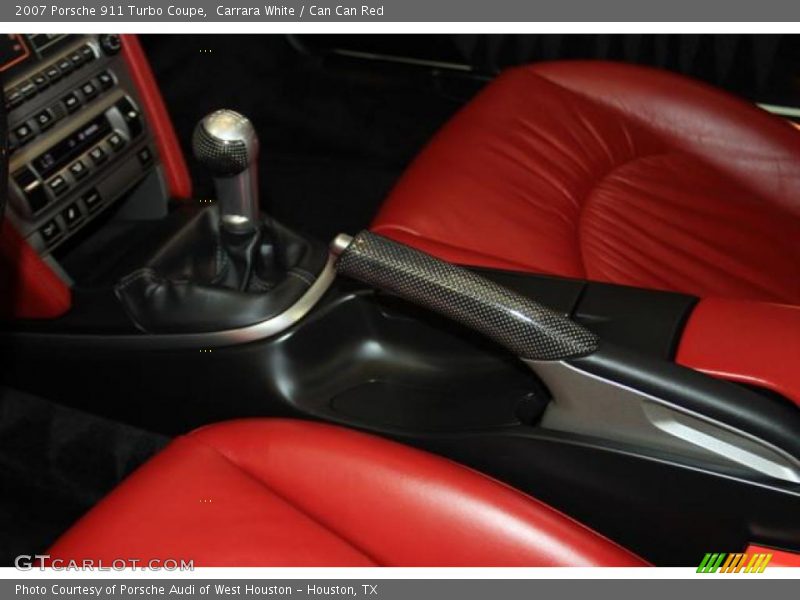 Carrara White / Can Can Red 2007 Porsche 911 Turbo Coupe