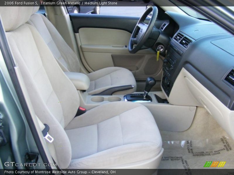 Titanium Green Metallic / Medium Light Stone 2006 Ford Fusion S