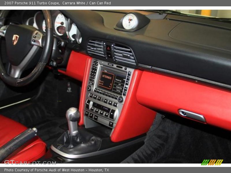 Carrara White / Can Can Red 2007 Porsche 911 Turbo Coupe
