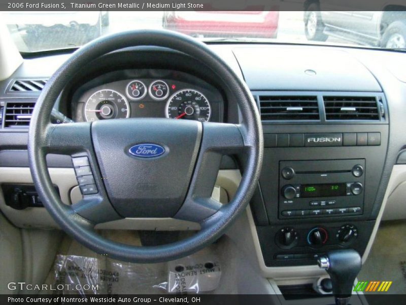 Titanium Green Metallic / Medium Light Stone 2006 Ford Fusion S