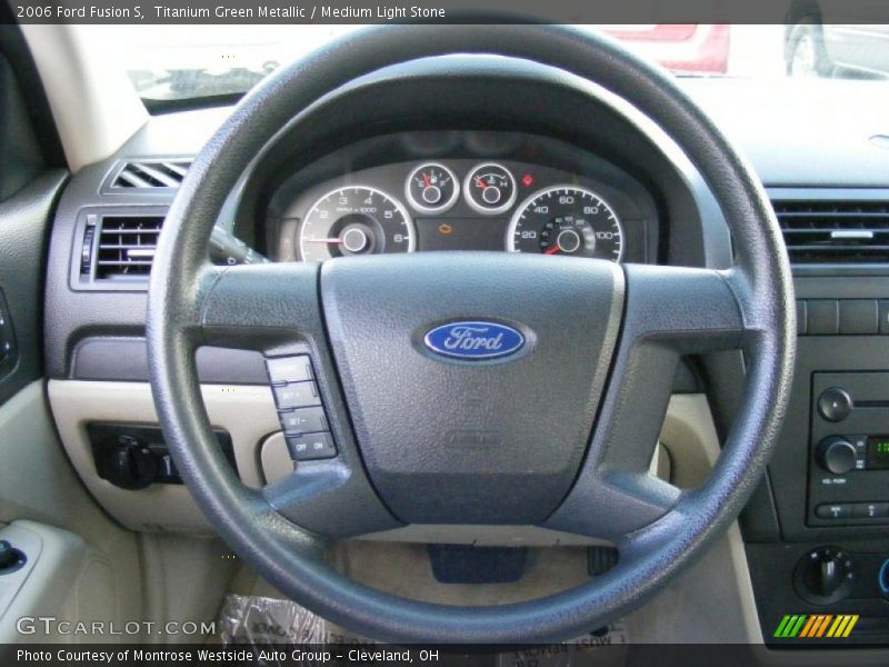 Titanium Green Metallic / Medium Light Stone 2006 Ford Fusion S