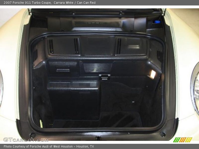 Carrara White / Can Can Red 2007 Porsche 911 Turbo Coupe