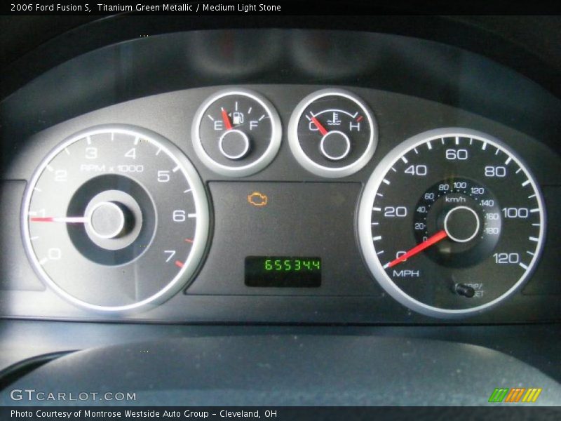 Titanium Green Metallic / Medium Light Stone 2006 Ford Fusion S