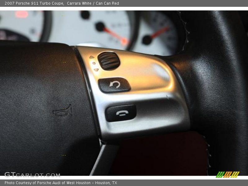 Carrara White / Can Can Red 2007 Porsche 911 Turbo Coupe