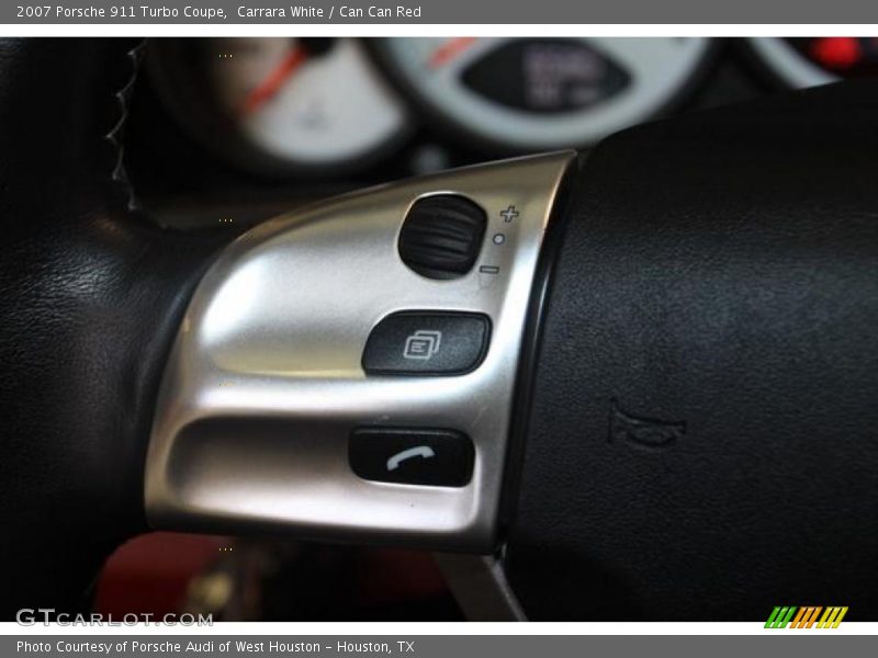 Carrara White / Can Can Red 2007 Porsche 911 Turbo Coupe