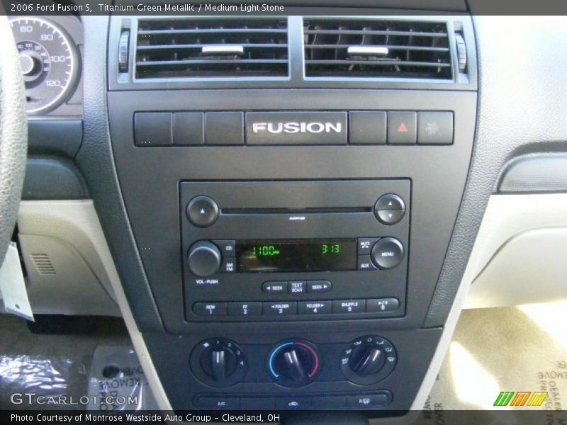 Titanium Green Metallic / Medium Light Stone 2006 Ford Fusion S