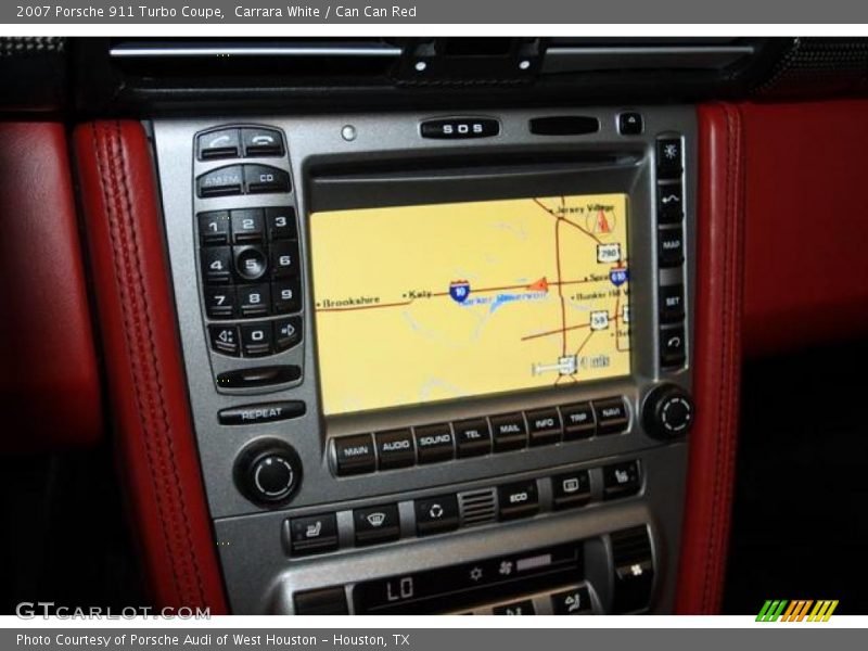 Carrara White / Can Can Red 2007 Porsche 911 Turbo Coupe