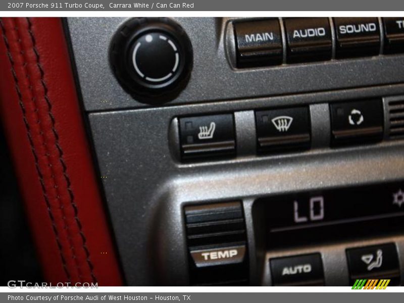 Carrara White / Can Can Red 2007 Porsche 911 Turbo Coupe