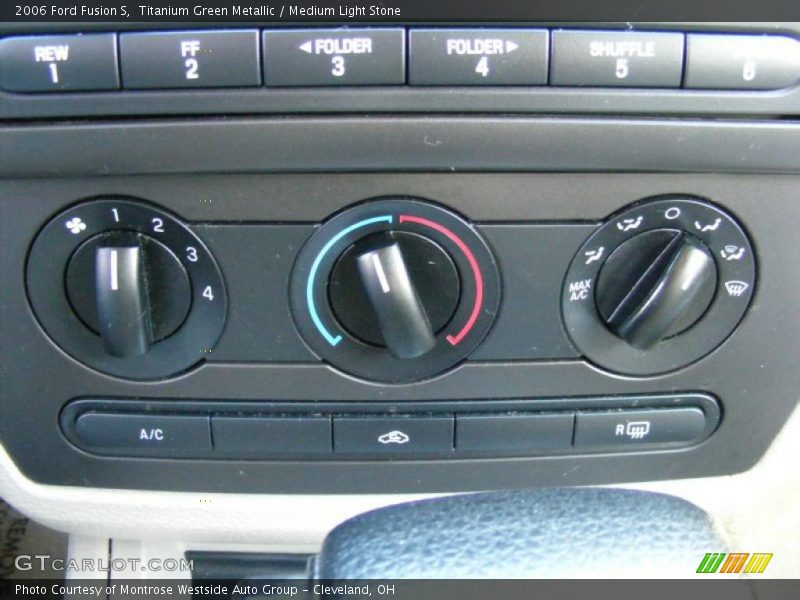 Titanium Green Metallic / Medium Light Stone 2006 Ford Fusion S