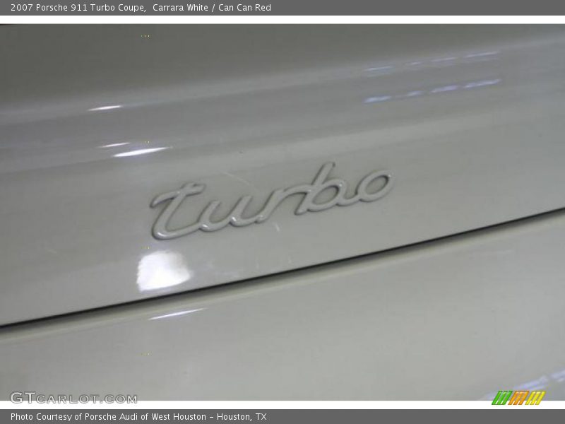 Carrara White / Can Can Red 2007 Porsche 911 Turbo Coupe