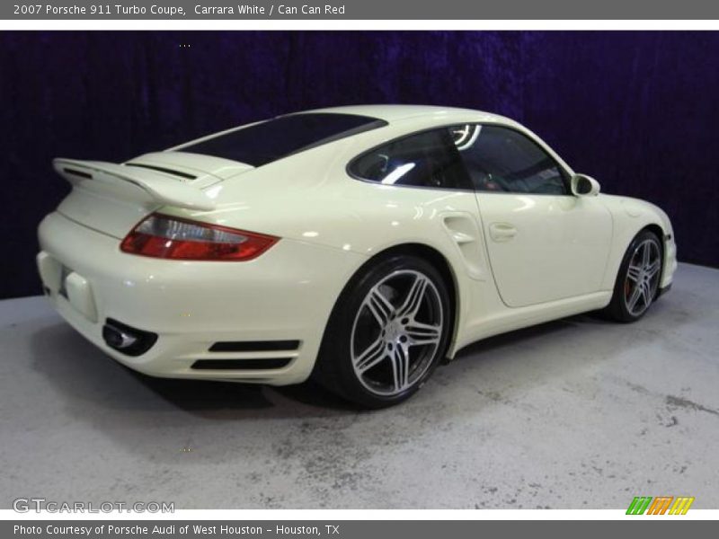 Carrara White / Can Can Red 2007 Porsche 911 Turbo Coupe
