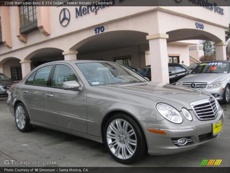 Pewter Metallic / Cashmere 2008 Mercedes-Benz E 350 Sedan