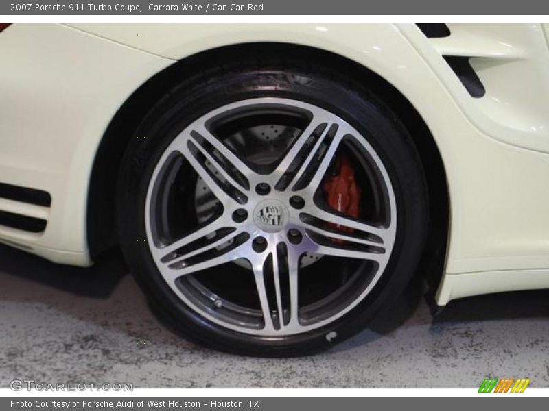 Carrara White / Can Can Red 2007 Porsche 911 Turbo Coupe