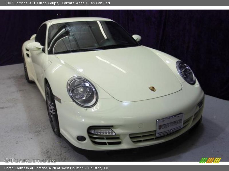 Carrara White / Can Can Red 2007 Porsche 911 Turbo Coupe