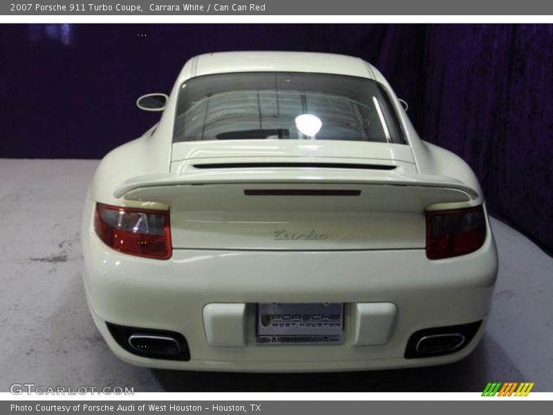 Carrara White / Can Can Red 2007 Porsche 911 Turbo Coupe
