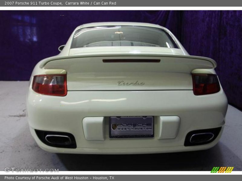 Carrara White / Can Can Red 2007 Porsche 911 Turbo Coupe