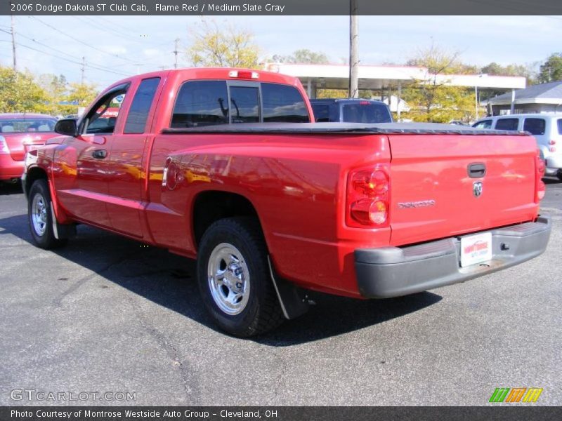 Flame Red / Medium Slate Gray 2006 Dodge Dakota ST Club Cab