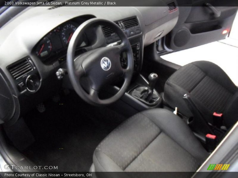 Platinum Grey Metallic / Black 2003 Volkswagen Jetta GL Sedan