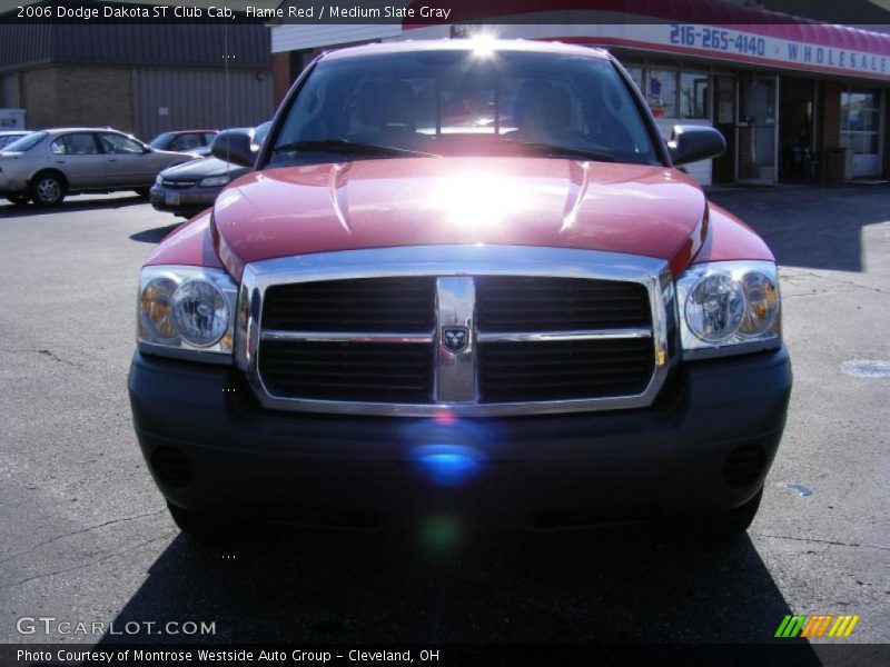 Flame Red / Medium Slate Gray 2006 Dodge Dakota ST Club Cab