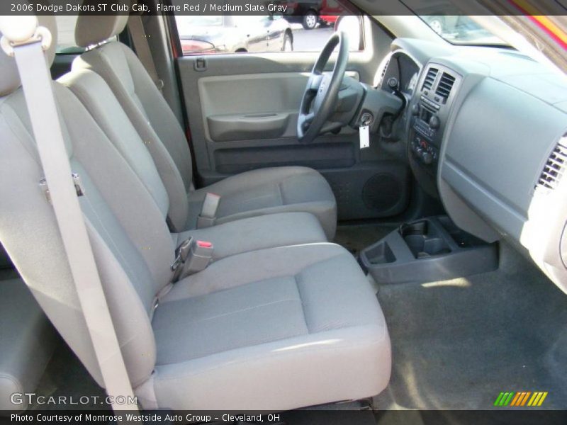 Flame Red / Medium Slate Gray 2006 Dodge Dakota ST Club Cab