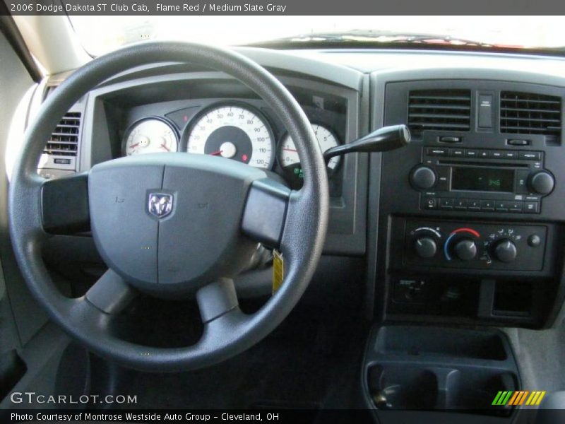 Flame Red / Medium Slate Gray 2006 Dodge Dakota ST Club Cab