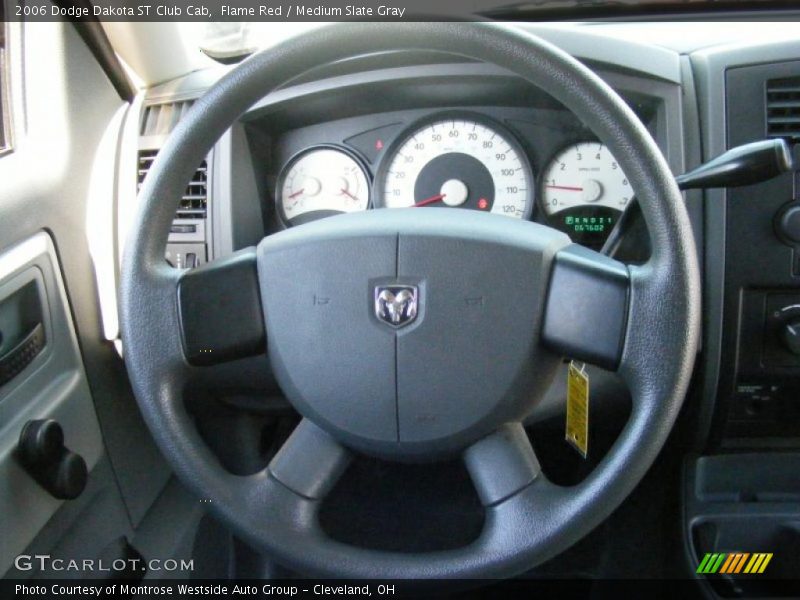 Flame Red / Medium Slate Gray 2006 Dodge Dakota ST Club Cab