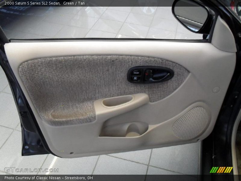Green / Tan 2000 Saturn S Series SL2 Sedan