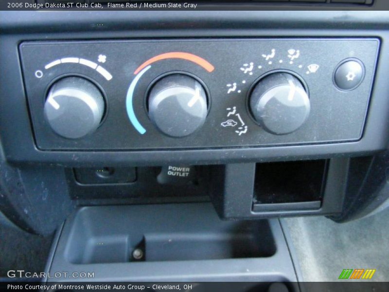 Flame Red / Medium Slate Gray 2006 Dodge Dakota ST Club Cab