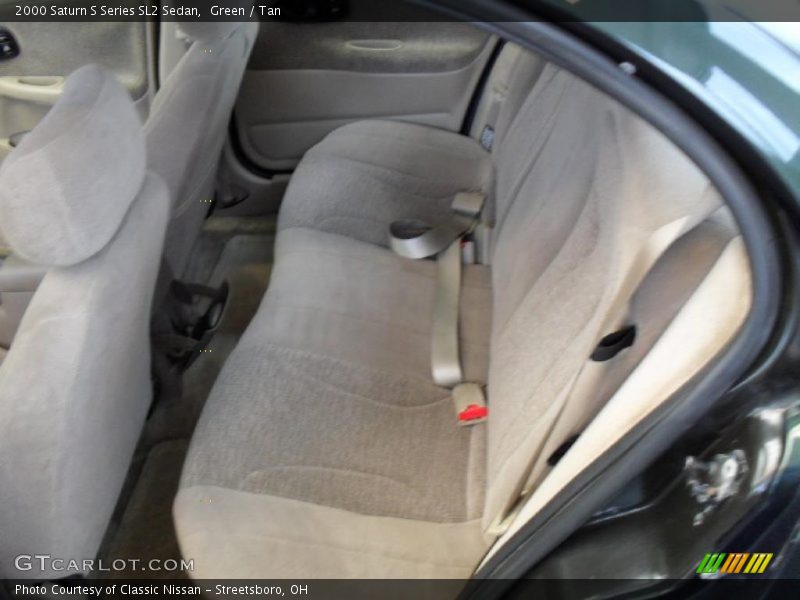Green / Tan 2000 Saturn S Series SL2 Sedan