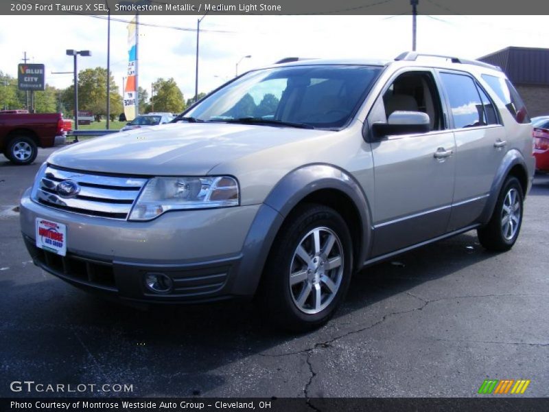 Smokestone Metallic / Medium Light Stone 2009 Ford Taurus X SEL