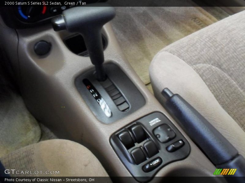 Green / Tan 2000 Saturn S Series SL2 Sedan