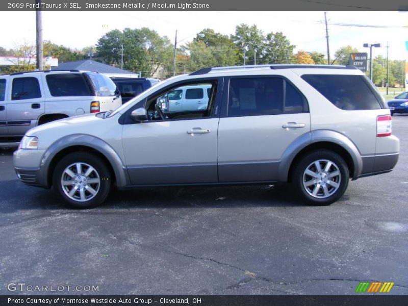 Smokestone Metallic / Medium Light Stone 2009 Ford Taurus X SEL