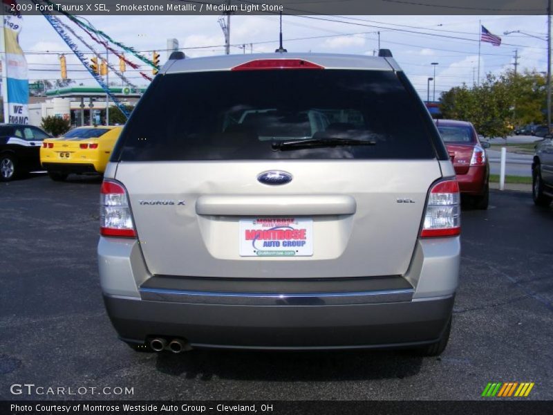 Smokestone Metallic / Medium Light Stone 2009 Ford Taurus X SEL