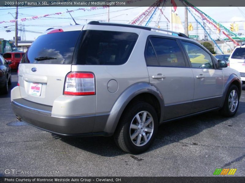 Smokestone Metallic / Medium Light Stone 2009 Ford Taurus X SEL