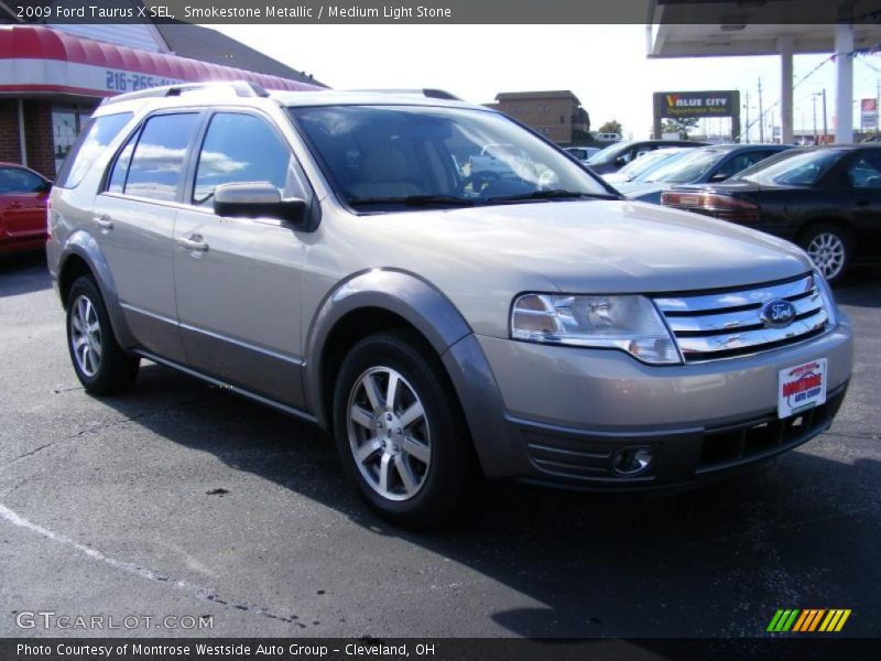 Smokestone Metallic / Medium Light Stone 2009 Ford Taurus X SEL