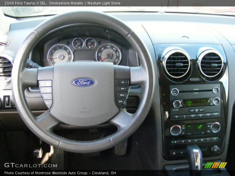 Smokestone Metallic / Medium Light Stone 2009 Ford Taurus X SEL