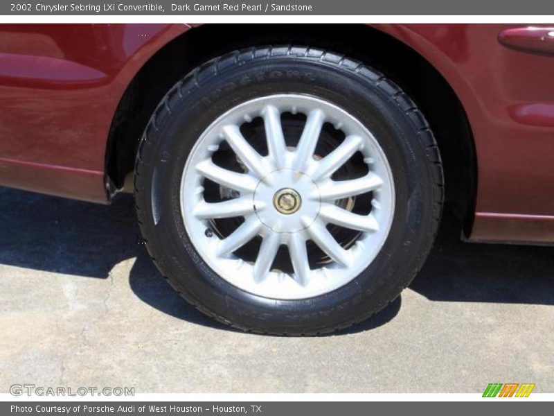 Dark Garnet Red Pearl / Sandstone 2002 Chrysler Sebring LXi Convertible