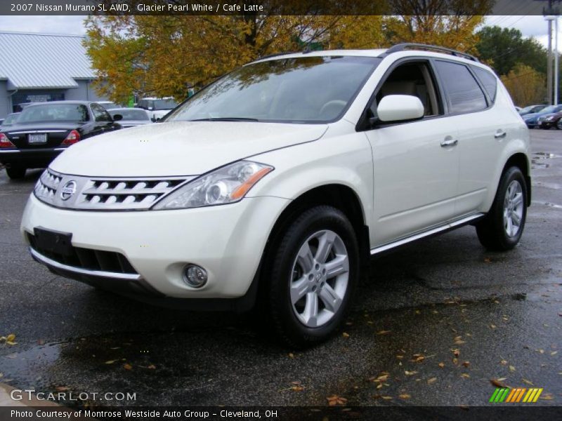 Glacier Pearl White / Cafe Latte 2007 Nissan Murano SL AWD
