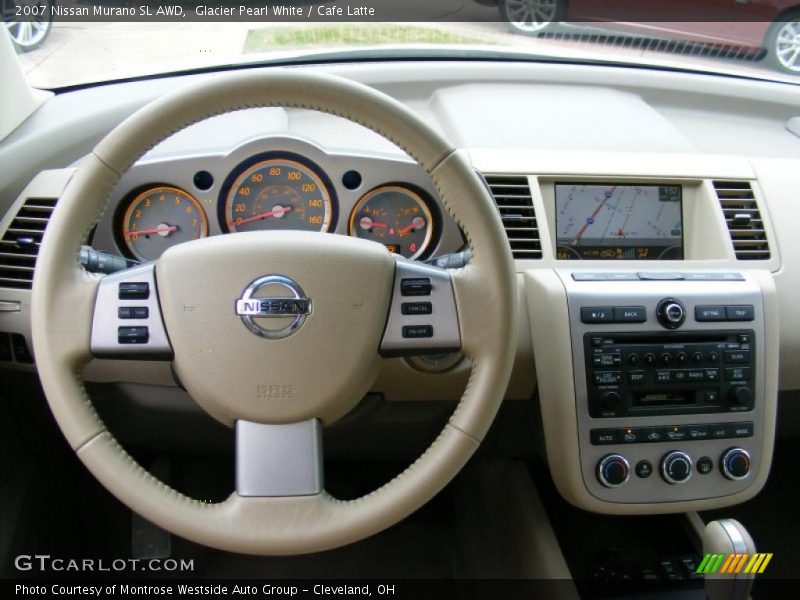 Glacier Pearl White / Cafe Latte 2007 Nissan Murano SL AWD