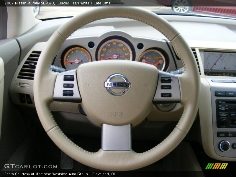 Glacier Pearl White / Cafe Latte 2007 Nissan Murano SL AWD