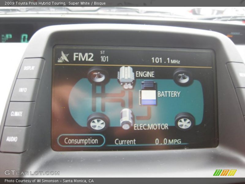 Super White / Bisque 2009 Toyota Prius Hybrid Touring