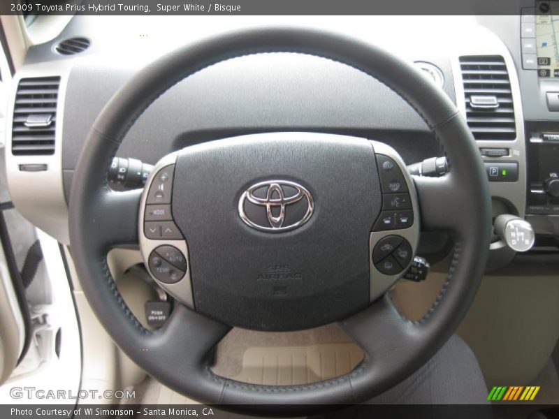 Super White / Bisque 2009 Toyota Prius Hybrid Touring