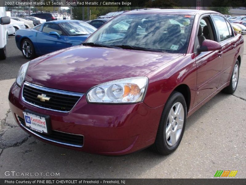 Sport Red Metallic / Cashmere Beige 2007 Chevrolet Malibu LT Sedan