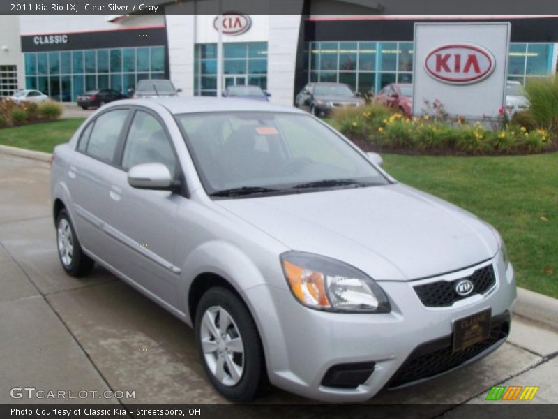 Clear Silver / Gray 2011 Kia Rio LX