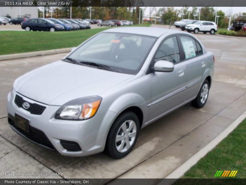 Clear Silver / Gray 2011 Kia Rio LX