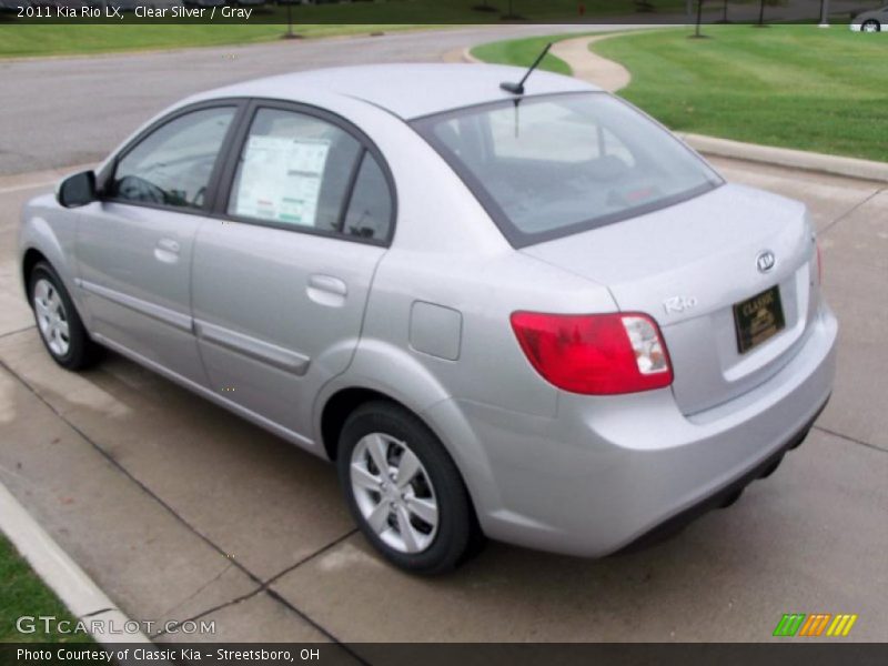 Clear Silver / Gray 2011 Kia Rio LX