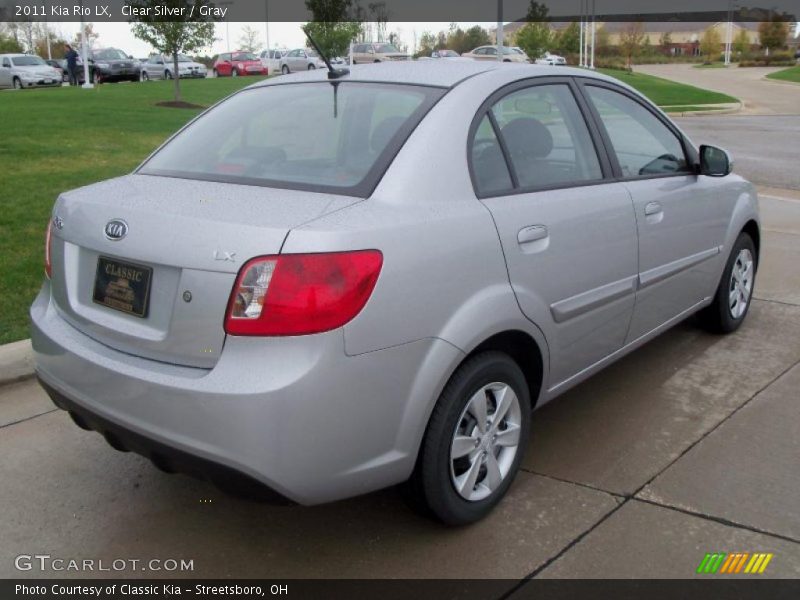 Clear Silver / Gray 2011 Kia Rio LX